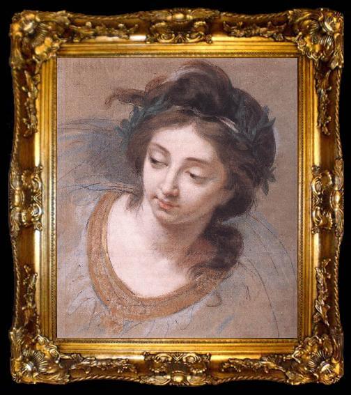 framed  VIGEE-LEBRUN, Elisabeth Woman